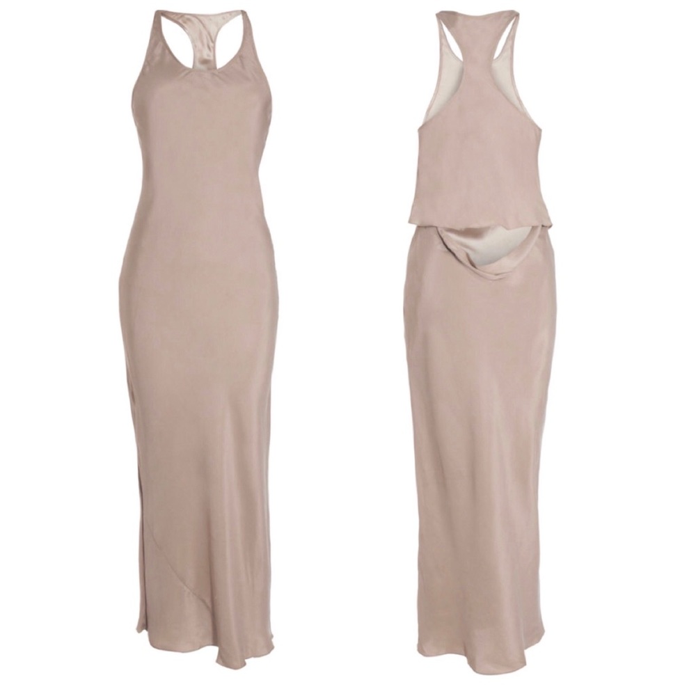 T by Alexander Wang Silk Open Back Dress NWT